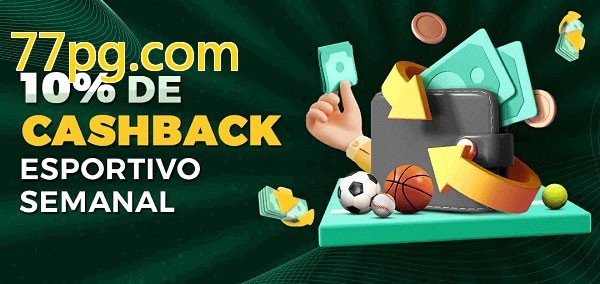 10% de bônus de cashback na 77pg.com